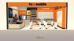 Design, manufacture and installation of stores: CC Mobile Shop Tesco Lotus, Taphan Hin, Prachuap Khiri Khan